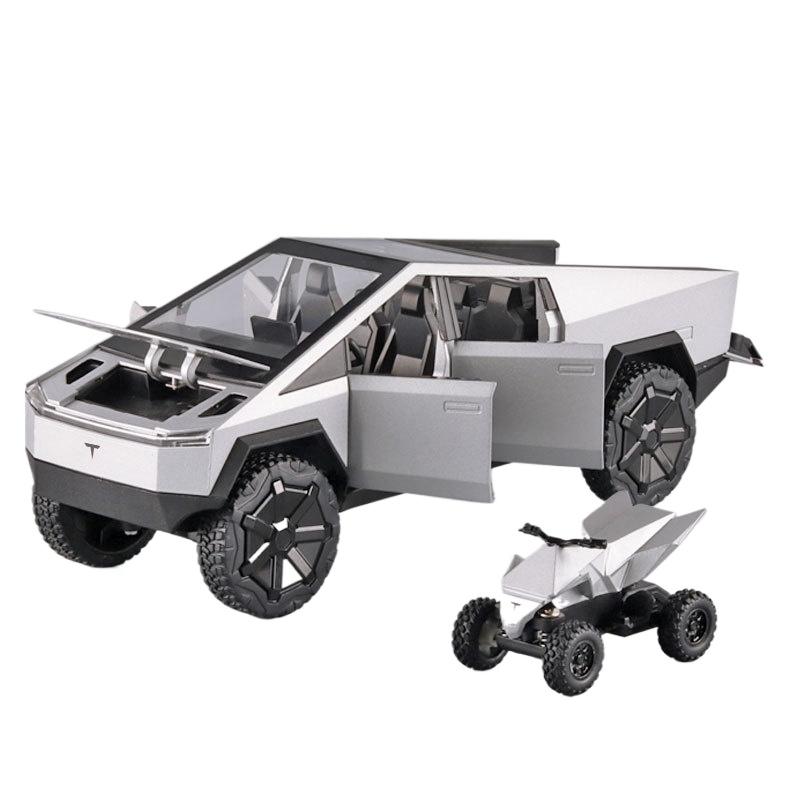 1/24 Tesla Cybertruck Пикап с Мотоциклом Сплав Модель Автомобиля Литая Игрушечная Машинка Звук и Свет Имитация Модели Автомобилей Игрушки Подарок белый
1/24 Tesla Cybertruck Пикап с Мотоциклом Сплав Модель Автомобиля Литая Игрушечная Машинка Звук и Свет Имитация Модели Автомобилей Игрушки Подарок белый