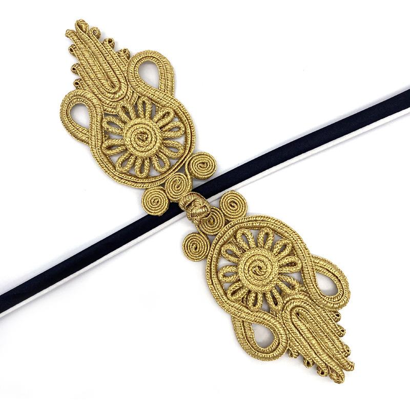 1 Pair Gold Black Chinese Frog Closure Knot Button Fastener for Bags Garments Cheongsam Tang Suit Decoration DIY Sewing Button
1 Pair Gold Black Chinese Frog Closure Knot Button Fastener for Bags Garments Cheongsam Tang Suit Decoration DIY Sewing Button
