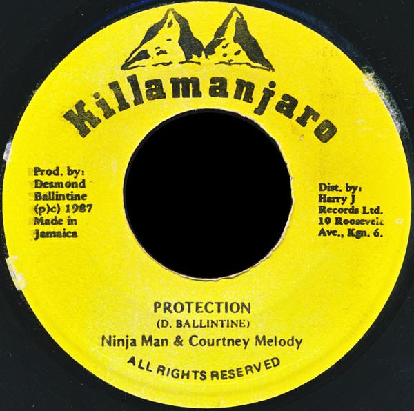 7inch Record NINJAMAN & COURTNEY MELODY - Protection NONE Killamanjaro 1987 Jamaica Reggae, Ska & Dub Used
7inch Record NINJAMAN & COURTNEY MELODY - Protection NONE Killamanjaro 1987 Jamaica Reggae, Ska & Dub Used