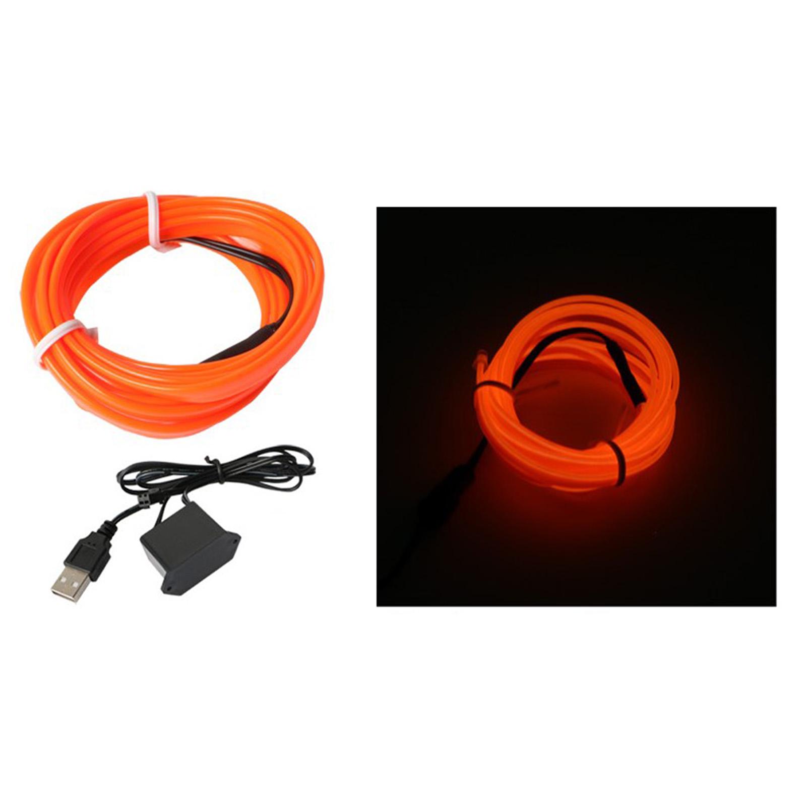 Car Neon Wire Light USB Powered Ambience Decoration Car Interior LED Strip Light 5V 9.8ft Orange
Car Neon Wire Light USB Powered Ambience Decoration Car Interior LED Strip Light 5V 9.8ft Orange
