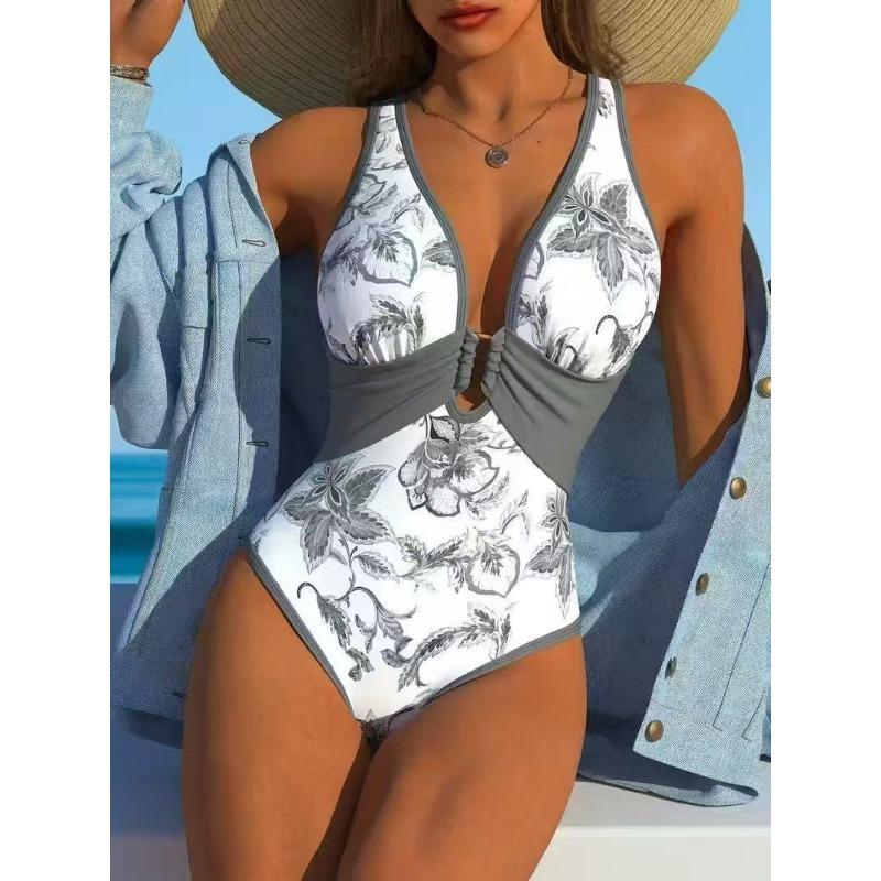 Women s One-Piece Swimsuit Deep V Neck Floral Print Tummy Control Bathing Suit S
Women s One-Piece Swimsuit Deep V Neck Floral Print Tummy Control Bathing Suit S