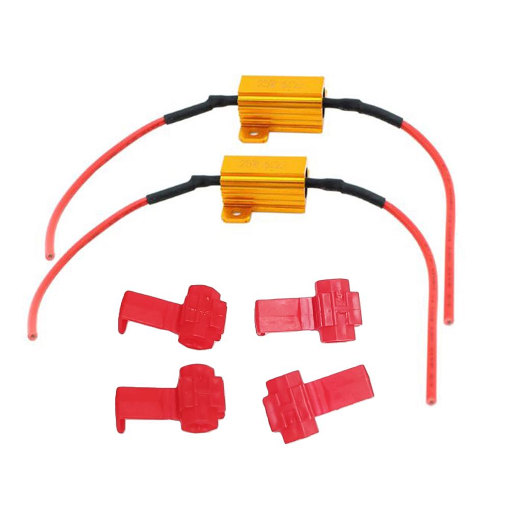 2-10PCS LED Car Light Resistance Load Resistors 25W 6ohm Anti-Flashing Resistance Decoder for Turn Signal Lamp License Fog Light
2-10PCS LED Car Light Resistance Load Resistors 25W 6ohm Anti-Flashing Resistance Decoder for Turn Signal Lamp License Fog Light
