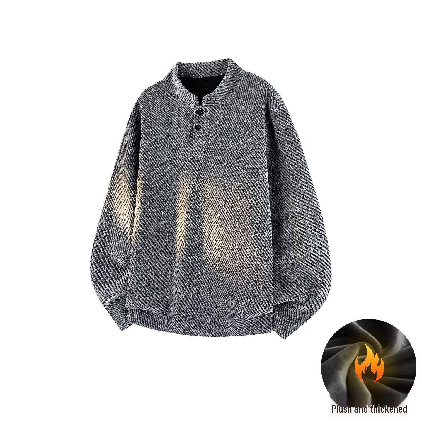 Men s Velvet Hoodie: Casual Loose-Fit Henley for Autumn/Winter XL
Men s Velvet Hoodie: Casual Loose-Fit Henley for Autumn/Winter XL