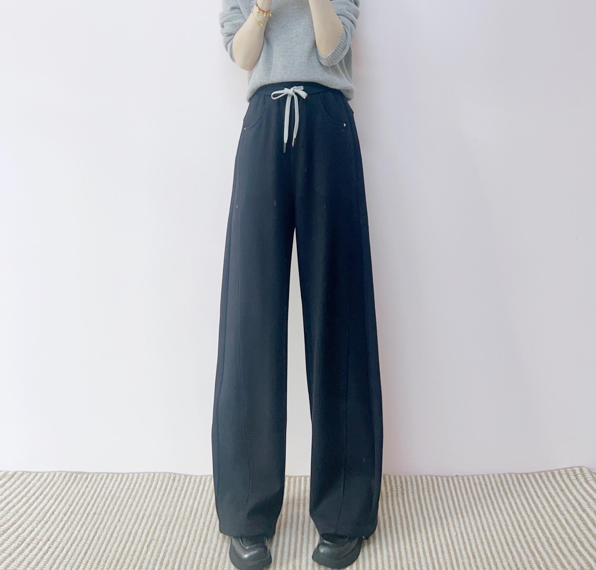 2025 Winter High Waist Slimming Plus Velvet Wide Leg Sweatpants 2XL (135-145 lbs) темно-синього кольору
2025 Winter High Waist Slimming Plus Velvet Wide Leg Sweatpants 2XL (135-145 lbs) темно-синього кольору