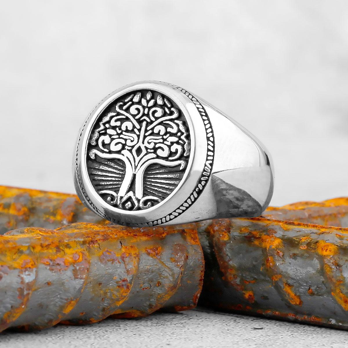 Чоловіча каблучка Nordic Viking Tree of Life, модна вінтажна каблучка, нержавіюча сталь 316l, підходить як чоловікам, так і жінкам 17cm срібний
Чоловіча каблучка Nordic Viking Tree of Life, модна вінтажна каблучка, нержавіюча сталь 316l, підходить як чоловікам, так і жінкам 17cm срібний