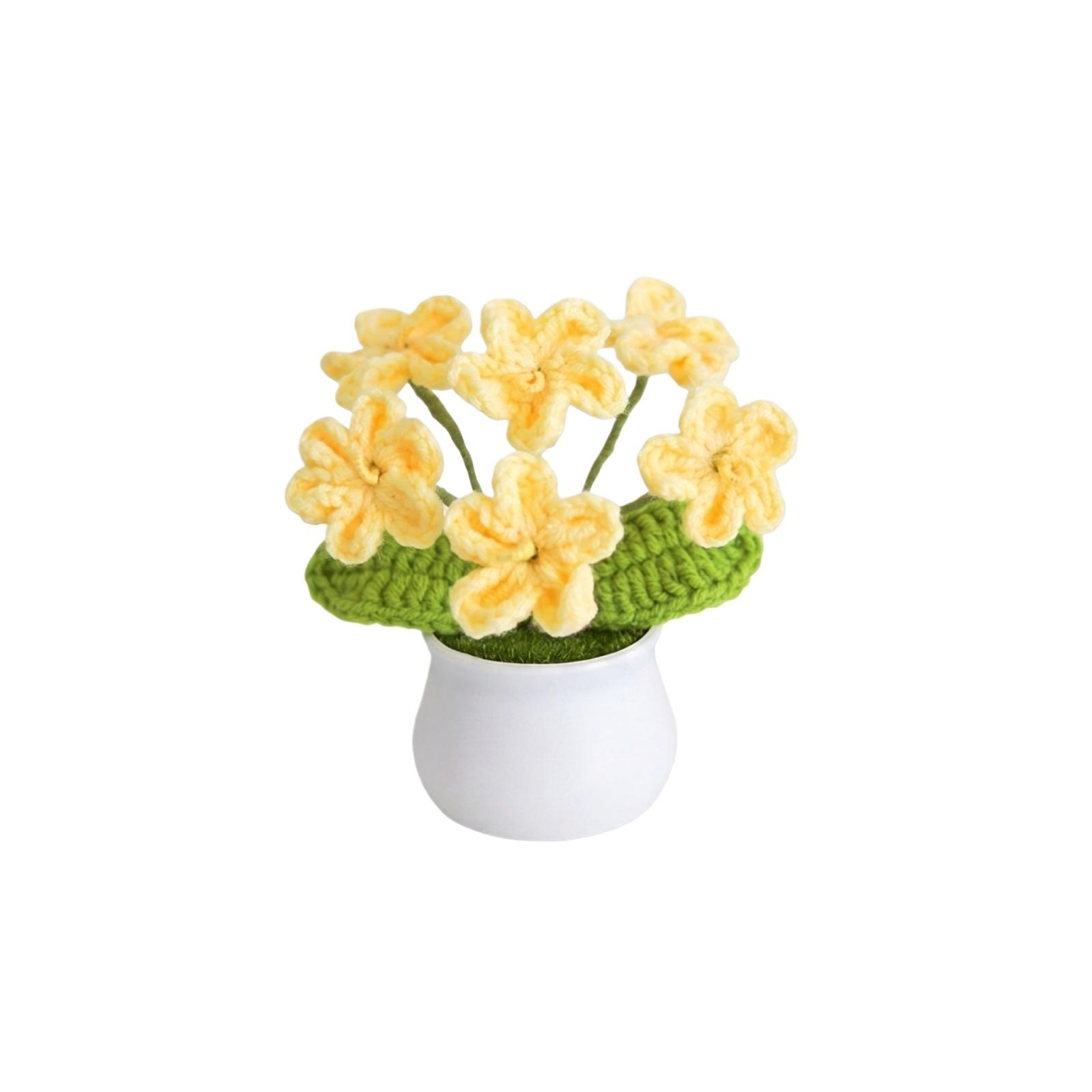 Handmade Knitted of the Valley Potted Plant, Yarn Crochet Artificial Flower, Home Decor Ornament, Gift for Mother s Day Birthday one size
Handmade Knitted of the Valley Potted Plant, Yarn Crochet Artificial Flower, Home Decor Ornament, Gift for Mother s Day Birthday one size