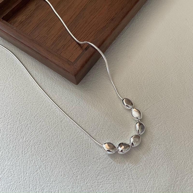 Комплект ожерелья и браслета из серебряных бобов в корейском стиле - Модная цепочка на ключицу из стерлингового серебра S925 S925 Silver
Комплект ожерелья и браслета из серебряных бобов в корейском стиле - Модная цепочка на ключицу из стерлингового серебра S925 S925 Silver