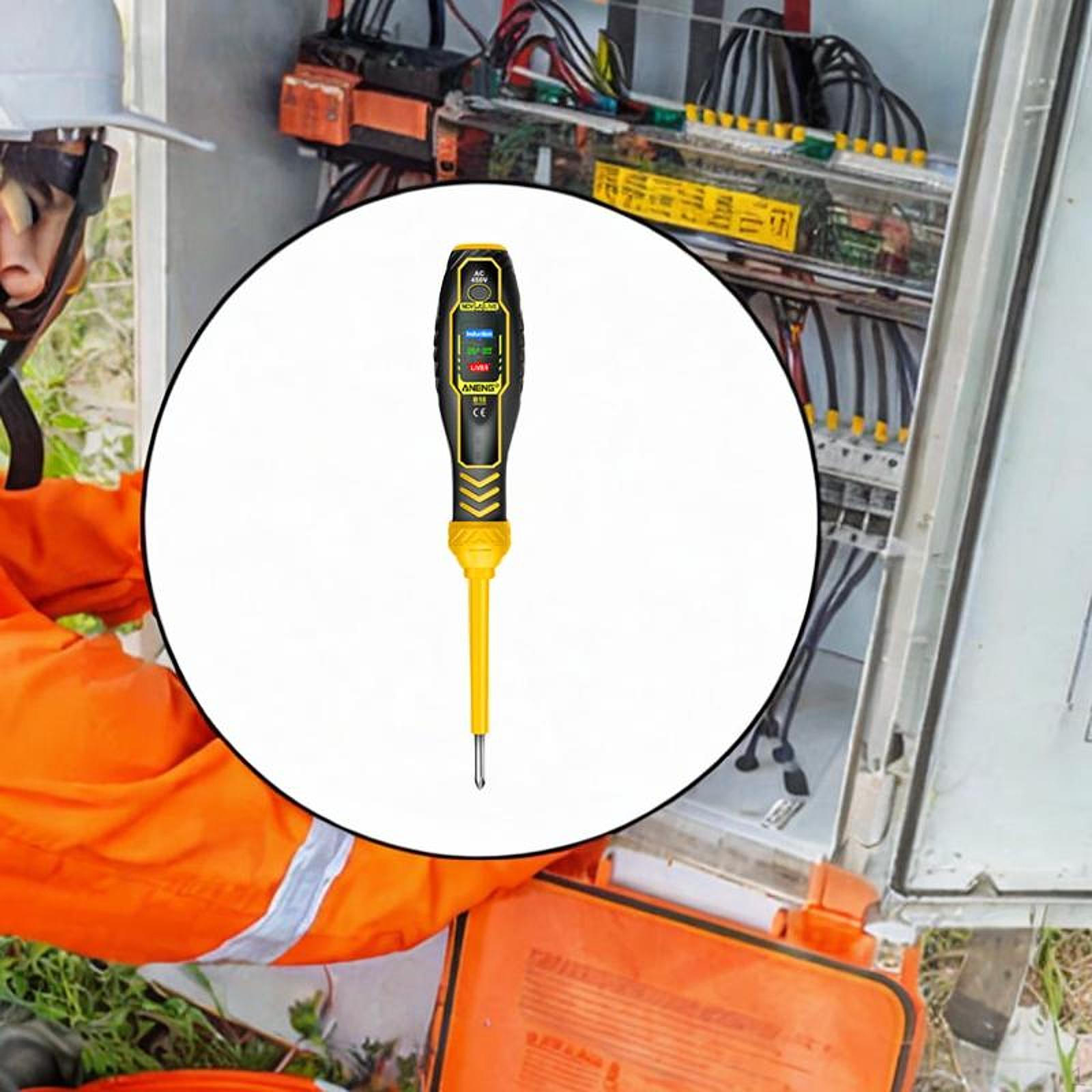 B18 Tester Pen Continuity Test Tool Measuring Easy to Use LCD Display Electrical Testing жовтий
B18 Tester Pen Continuity Test Tool Measuring Easy to Use LCD Display Electrical Testing жовтий
