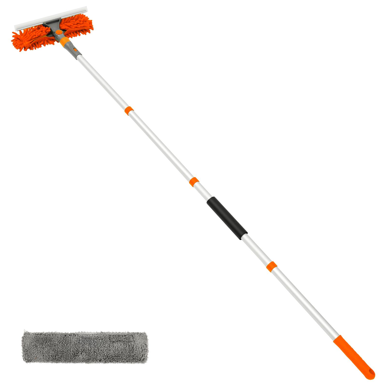Extendable Window Glass Cleaning Tool Rotatable Dual-Sided Blade Long Handle Mop Squeegee Wiper Window Washing Dust Brush помаранчевий
Extendable Window Glass Cleaning Tool Rotatable Dual-Sided Blade Long Handle Mop Squeegee Wiper Window Washing Dust Brush помаранчевий