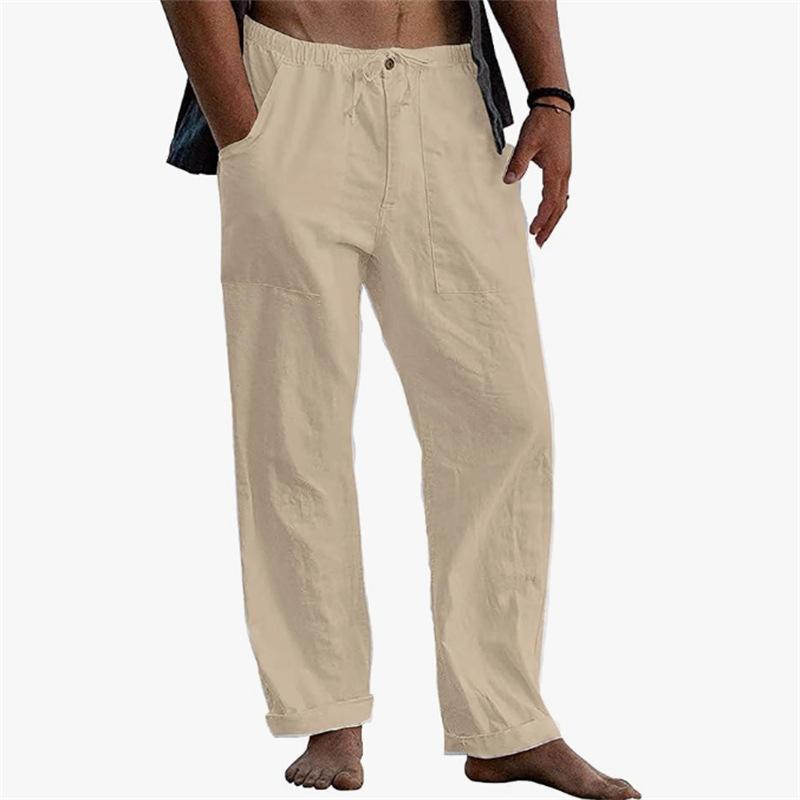 Men s Cotton-Linen Blend Comfortable Breathable Solid Colour Drawstring Elasticated Waistband Straight-Leg Loose-Fit Casual Outdoor Trousers XXXL світлого кольору хакі
Men s Cotton-Linen Blend Comfortable Breathable Solid Colour Drawstring Elasticated Waistband Straight-Leg Loose-Fit Casual Outdoor Trousers XXXL світлого кольору хакі
