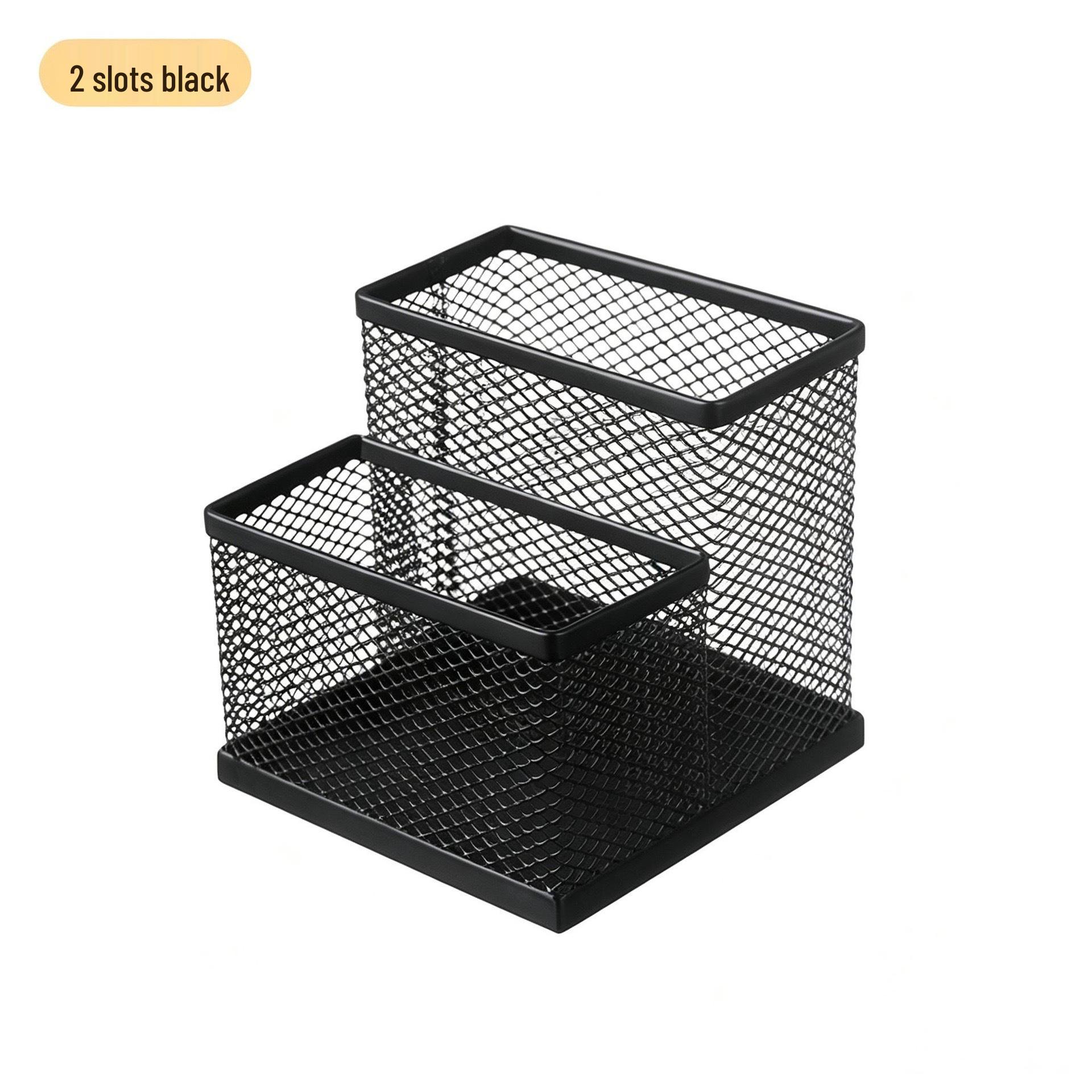 Office Metal Storage Grid Pen Holder: Multifunctional Student Desk Organizer, Wrought Iron Two-Compartment Design
Office Metal Storage Grid Pen Holder: Multifunctional Student Desk Organizer, Wrought Iron Two-Compartment Design