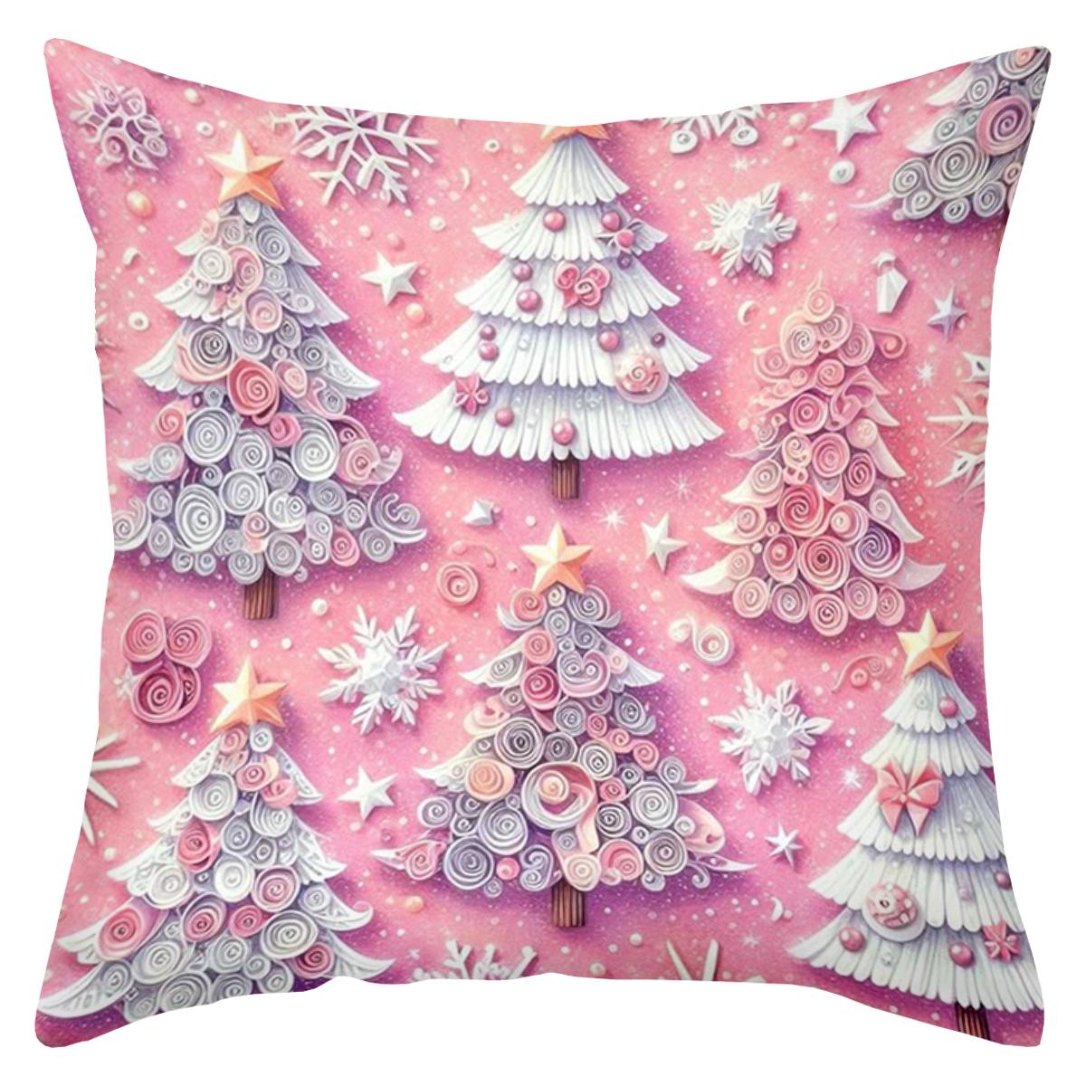 1 pieces -2D flat printing Christmas Tree Pattern Pink Decorative Throw Pillow Polyester pillowcase, sofa decorative cushion cov 45x45cm
1 pieces -2D flat printing Christmas Tree Pattern Pink Decorative Throw Pillow Polyester pillowcase, sofa decorative cushion cov 45x45cm
