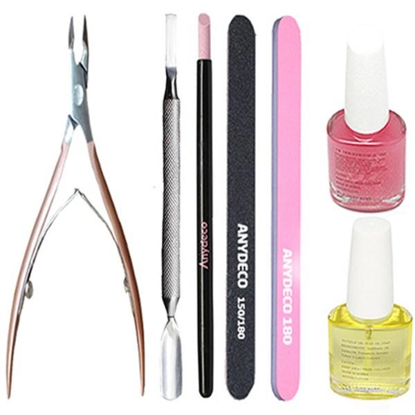 Набор для самостоятельного ухода за ногтями Anideco 7, кусачки + Stonepuser + металлический толкатель + масло для кутикулы + наращивание ногтей + пилочка + буфер, 1 комплект
Набор для самостоятельного ухода за ногтями Anideco 7, кусачки + Stonepuser + металлический толкатель + масло для кутикулы + наращивание ногтей + пилочка + буфер, 1 комплект