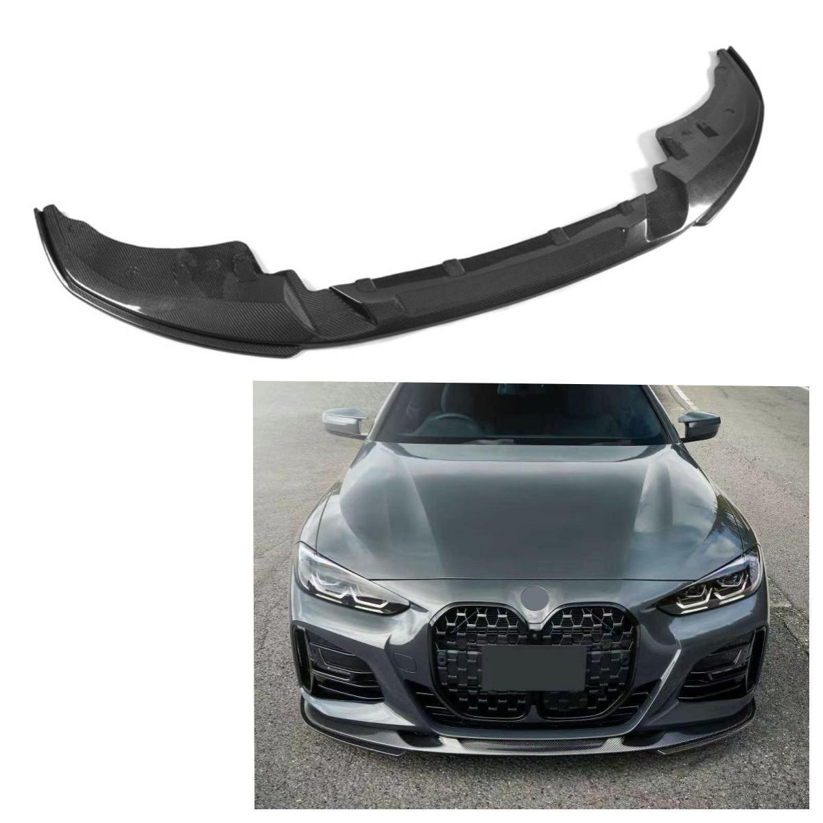 BMW 4 Series G22/G23/G26 Coupe Front Lip Spoiler - 3D Style Carbon Fiber Pattern Splitter Gloss Black
BMW 4 Series G22/G23/G26 Coupe Front Lip Spoiler - 3D Style Carbon Fiber Pattern Splitter Gloss Black