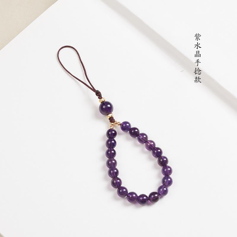 Dianrun Jewelry Natural Amethyst Phone Strap Anti-Loss Wrist Rope Chinese Style Retro Women s High-End Hand-Twisted Lanyard Purple Night Starry Sky·
Dianrun Jewelry Natural Amethyst Phone Strap Anti-Loss Wrist Rope Chinese Style Retro Women s High-End Hand-Twisted Lanyard Purple Night Starry Sky·