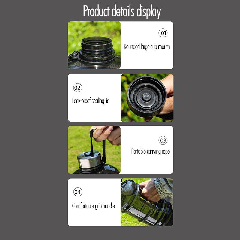 Large Capacity Plastic Cup Summer Bodybuilding Outdoor Portable Water Cup 2.2L Leak Proof Gallon Kettle 2.2l прозрачный
Large Capacity Plastic Cup Summer Bodybuilding Outdoor Portable Water Cup 2.2L Leak Proof Gallon Kettle 2.2l прозрачный