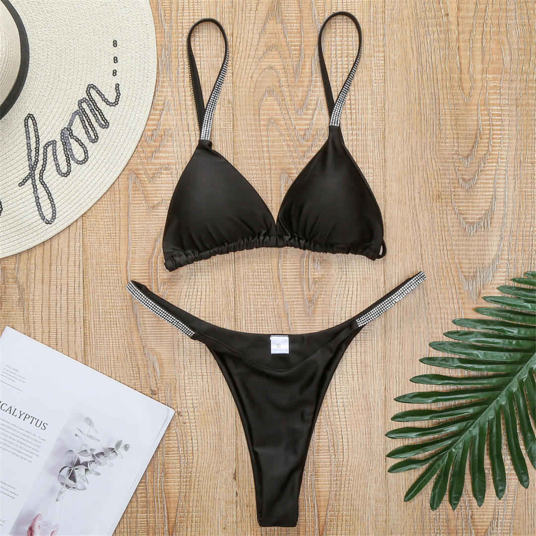 Сексуальный мини-бикини с блестками, женский купальник, женский купальник, комплект бикини, купальный костюм L чёрный
Сексуальный мини-бикини с блестками, женский купальник, женский купальник, комплект бикини, купальный костюм L чёрный