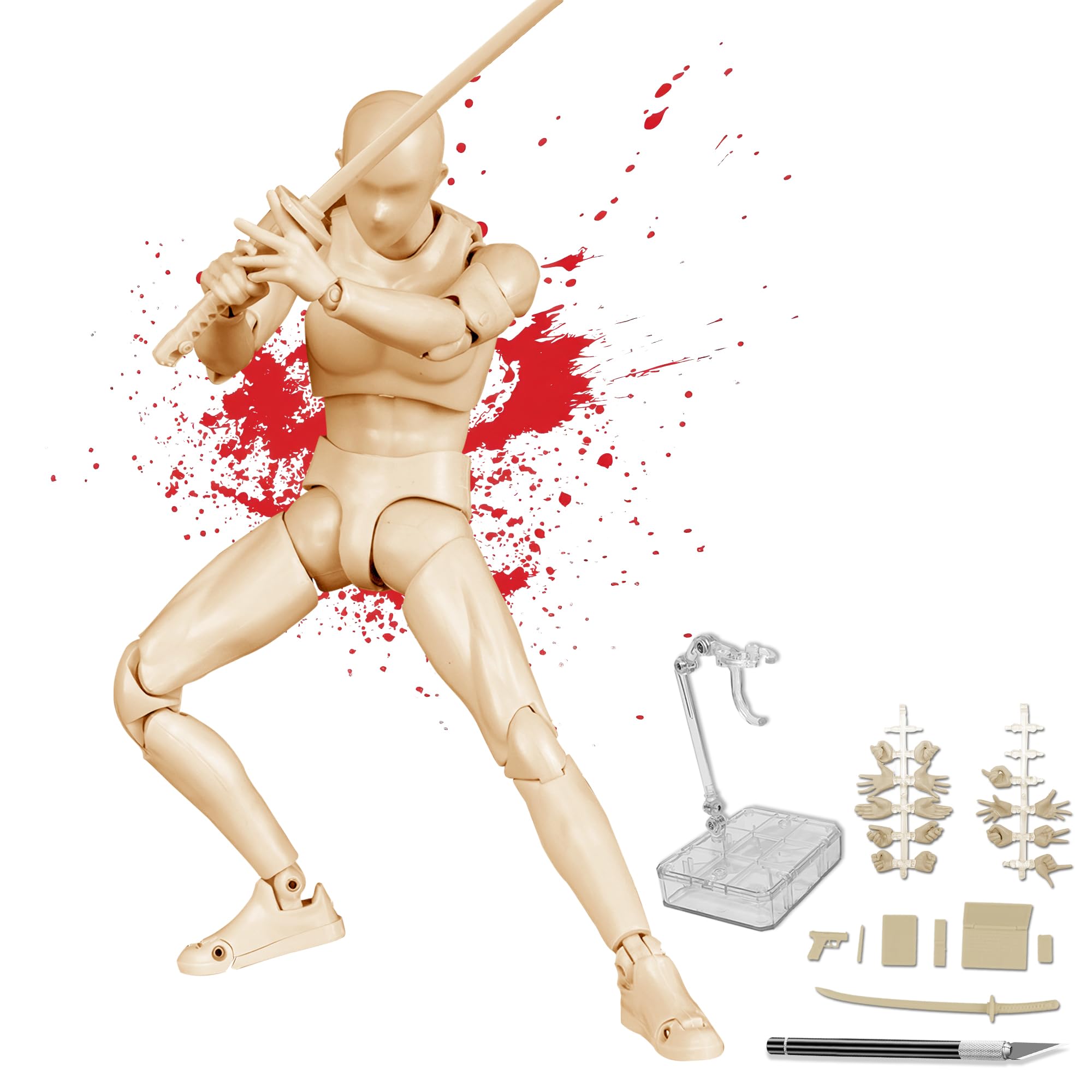 CHALAN Drawing Doll Figure with 30 Moveable Joints by Professional Manga Male and Female Model Doll with Manga Drawing Drawing Premium Sketch Base
CHALAN Drawing Doll Figure with 30 Moveable Joints by Professional Manga Male and Female Model Doll with Manga Drawing Drawing Premium Sketch Base