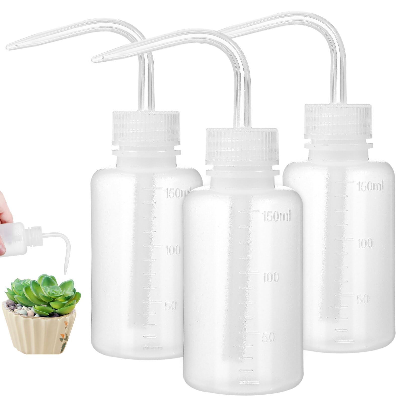 Healeved Plastic Washing 150ml Precision Squeeze Watering Tool for Indoor Ideal for Watering Succulents and Laboratory Plants 3-Pack 5.12-inch
Healeved Plastic Washing 150ml Precision Squeeze Watering Tool for Indoor Ideal for Watering Succulents and Laboratory Plants 3-Pack 5.12-inch