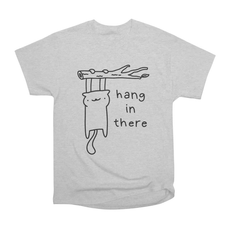 Men Casual Shirts Short Sleeves HANG IN THERE Grey Tees Oversized T-shirts XXXL сірий
Men Casual Shirts Short Sleeves HANG IN THERE Grey Tees Oversized T-shirts XXXL сірий