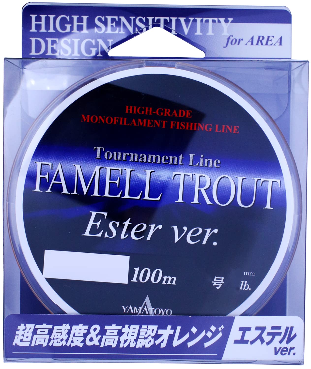 Yamatoyo Famel Trout Ester Version 100m Fluorescent Orange 0.2
Yamatoyo Famel Trout Ester Version 100m Fluorescent Orange 0.2