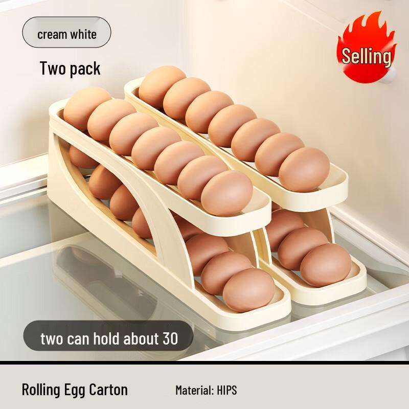 Automatic Rolling Egg Dispenser for Refrigerator (2-Pack)
Automatic Rolling Egg Dispenser for Refrigerator (2-Pack)