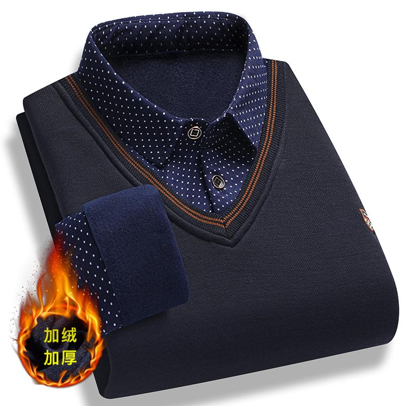 Мужской пуловер с воротником, флисовые рубашки поло с длинным рукавом, одежда в винтажном стиле смарт-кэжуал, вязаные свитера, теплый 2XL
Мужской пуловер с воротником, флисовые рубашки поло с длинным рукавом, одежда в винтажном стиле смарт-кэжуал, вязаные свитера, теплый 2XL