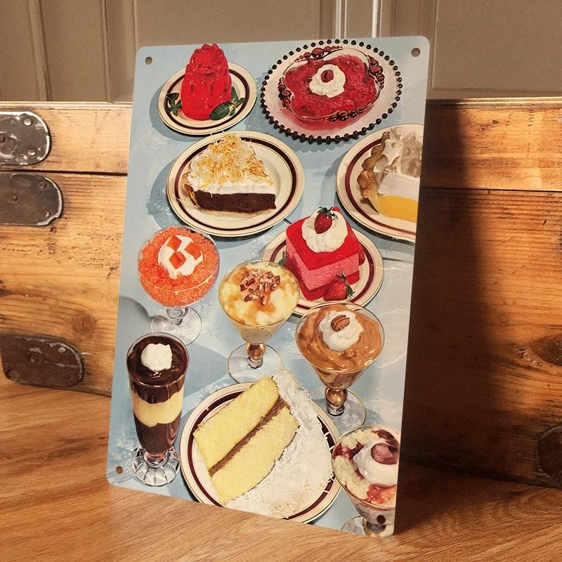 1 piece of vintage American dessert tin painting, nostalgic restaurant and kitchen wall decoration, classic cake and pudding pat (as the picture,20x30cm)
1 piece of vintage American dessert tin painting, nostalgic restaurant and kitchen wall decoration, classic cake and pudding pat (as the picture,20x30cm)