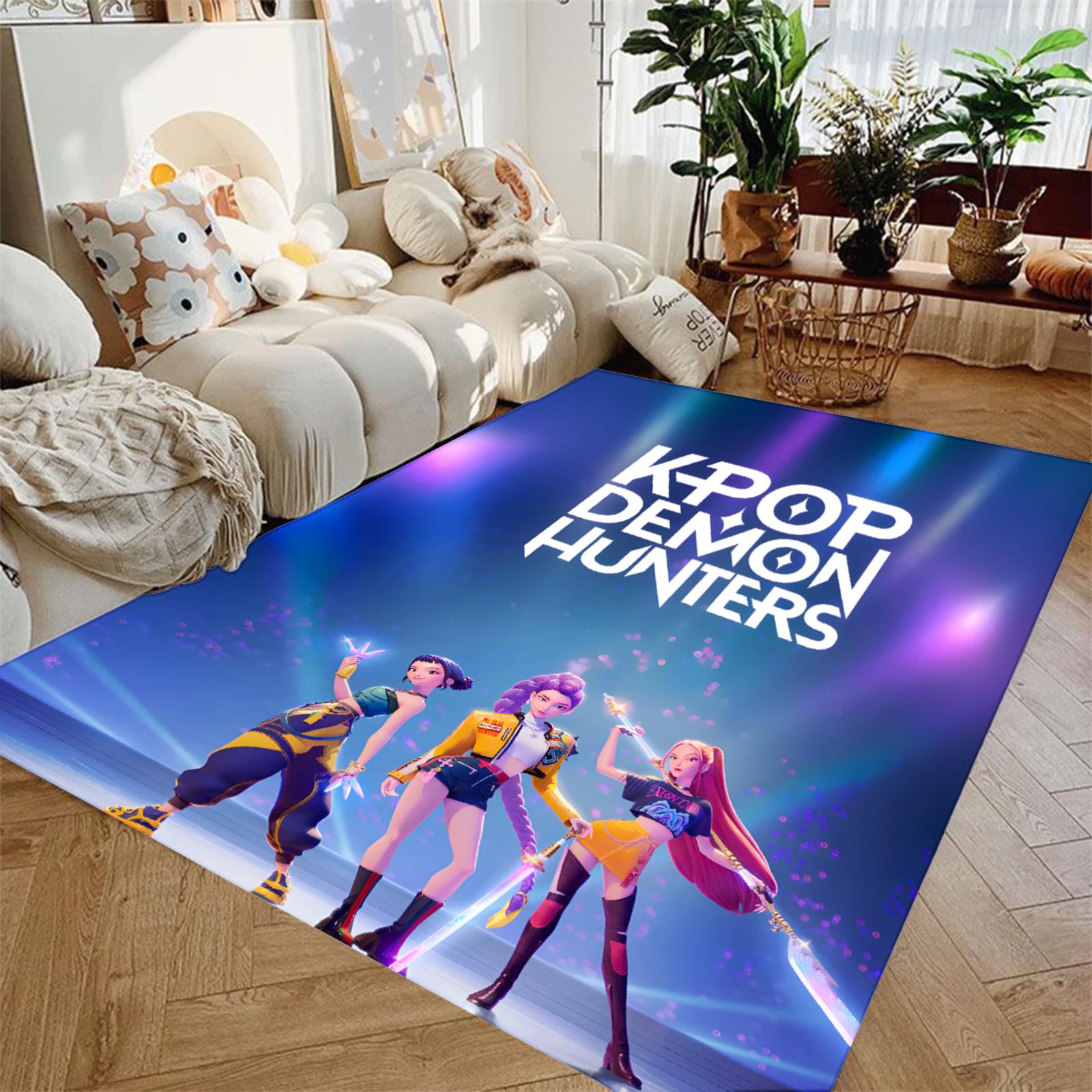 K-POP D-Демони-Мисливці Килим Протиковзкий Прямокутний Килимок для Підлоги М який Килим Кімнатний Килим Внутрішній Зовнішній Декор Вітальні 120x160cm
K-POP D-Демони-Мисливці Килим Протиковзкий Прямокутний Килимок для Підлоги М який Килим Кімнатний Килим Внутрішній Зовнішній Декор Вітальні 120x160cm