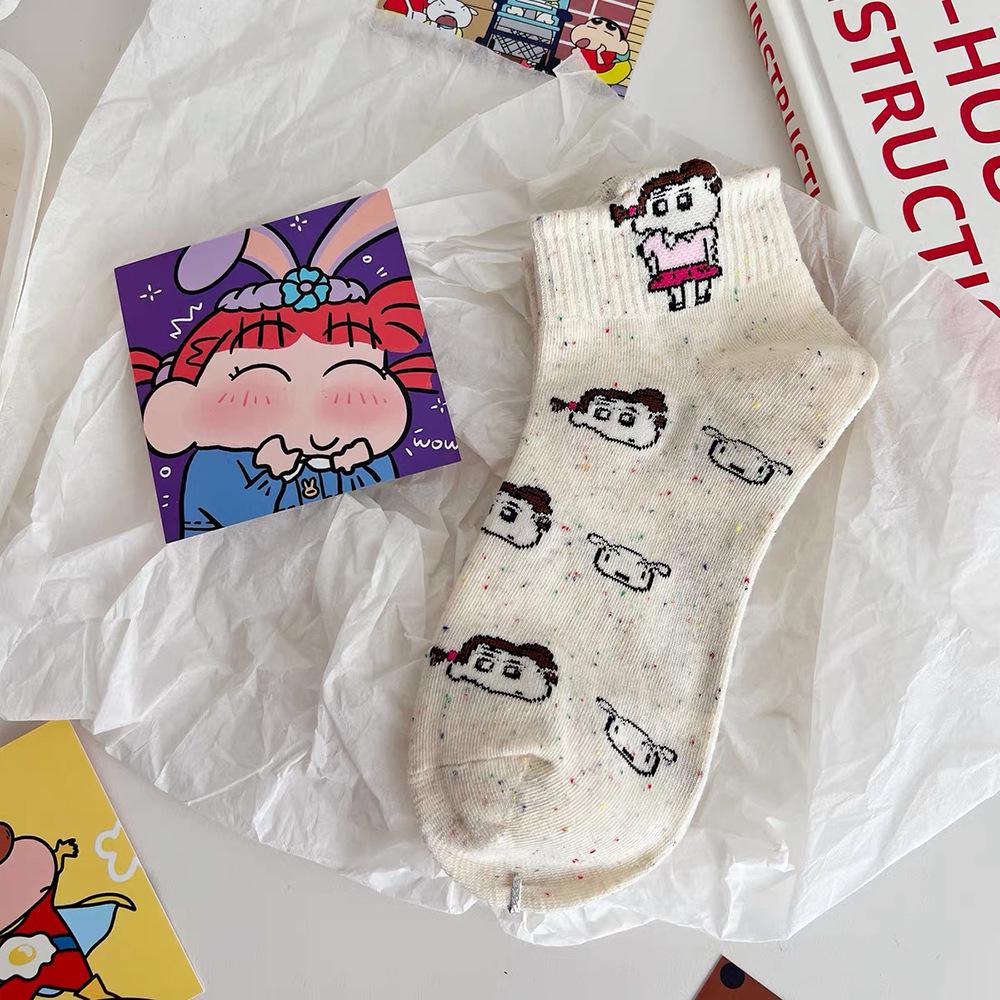 2024 Summer Women s Combed Cotton Shin-chan Cartoon Low-Cut Socks - Korean Style, Thin, White, Trendy for Students One Size
2024 Summer Women s Combed Cotton Shin-chan Cartoon Low-Cut Socks - Korean Style, Thin, White, Trendy for Students One Size
