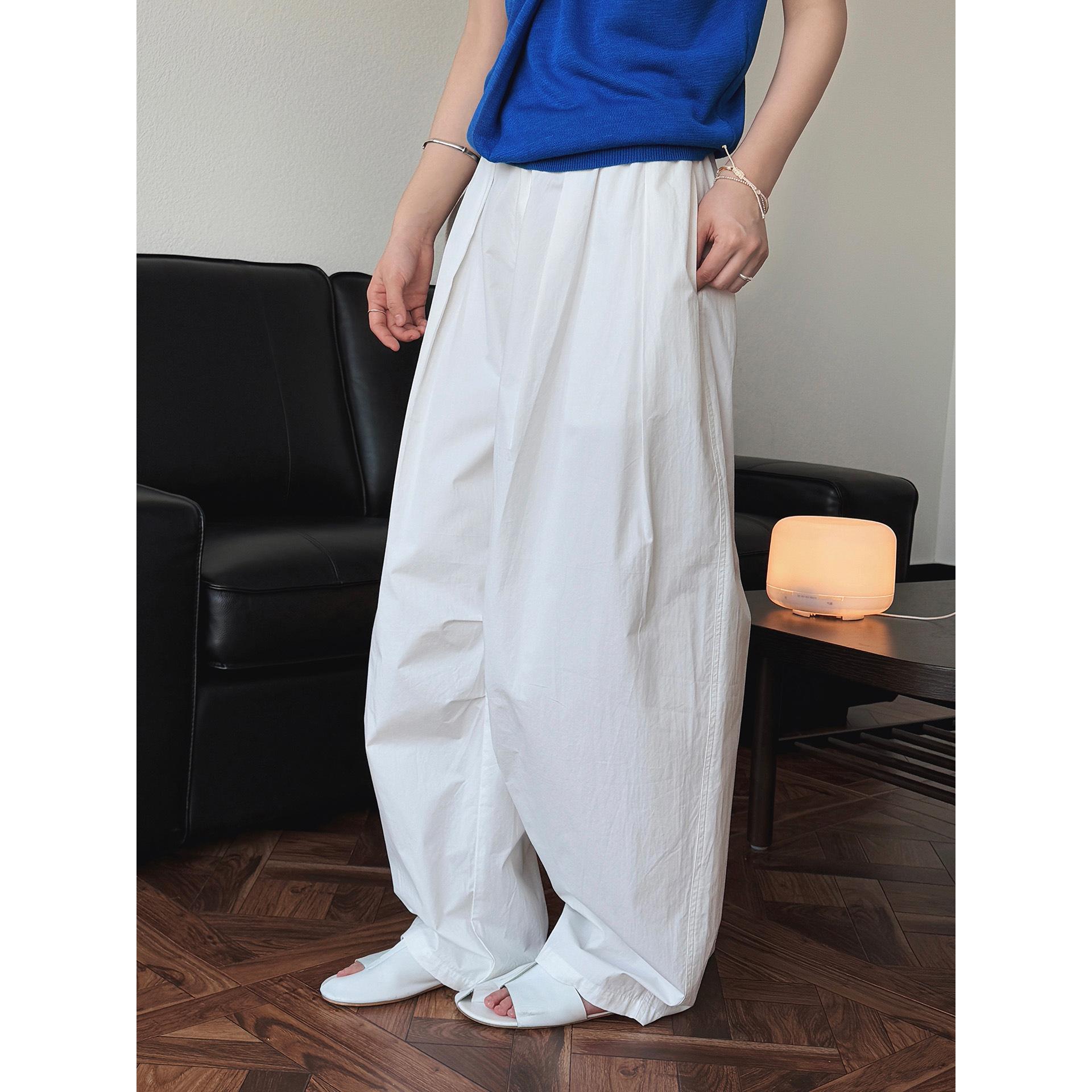 Johnature Pressed Pleated Elasticated Waist Straight Leg Casual Trousers Women Spring Summer Simple Pants L білий
Johnature Pressed Pleated Elasticated Waist Straight Leg Casual Trousers Women Spring Summer Simple Pants L білий
