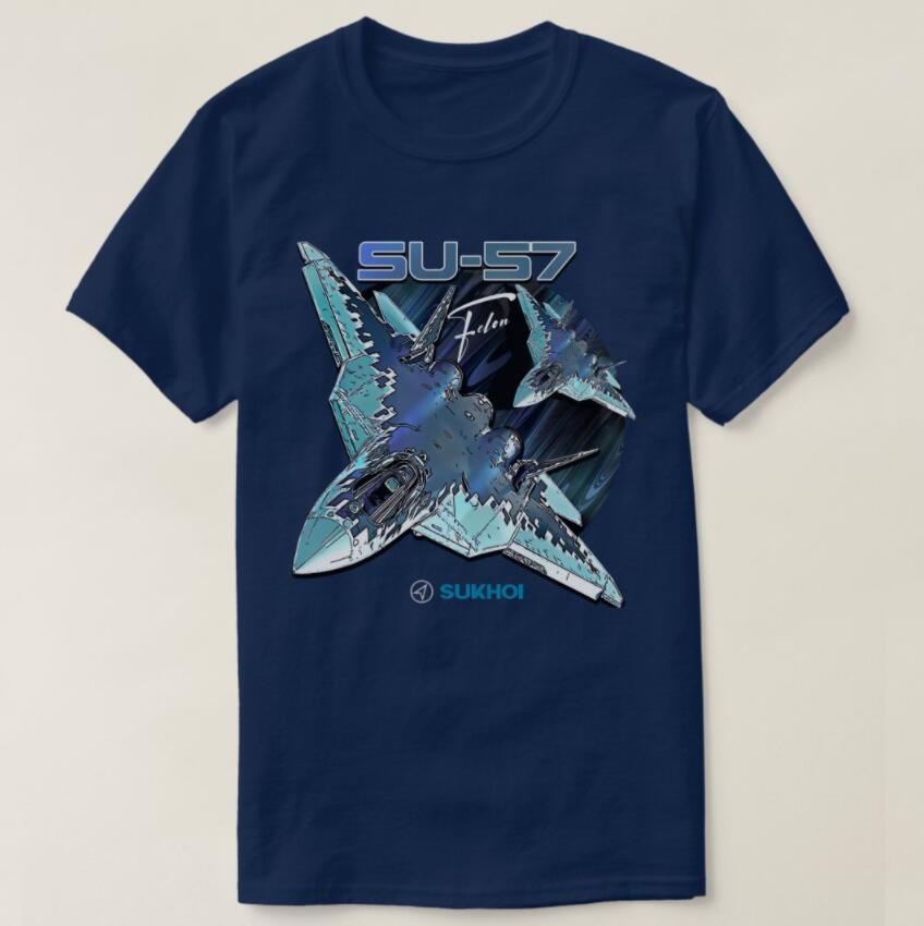 Sukhoi Su-57 Stealth Multirole Fighter Aircraft T-Shirt Short Sleeve Casaul 100% Cotton T Shirt 4XL
Sukhoi Su-57 Stealth Multirole Fighter Aircraft T-Shirt Short Sleeve Casaul 100% Cotton T Shirt 4XL