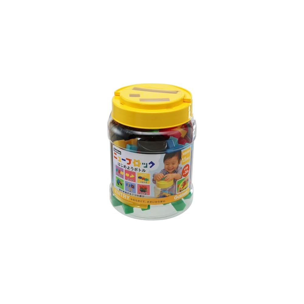 Gakken New Block Starter Bottle 20 Pieces 6 Types for Ages 1.5 and Up Building Blocks
Gakken New Block Starter Bottle 20 Pieces 6 Types for Ages 1.5 and Up Building Blocks