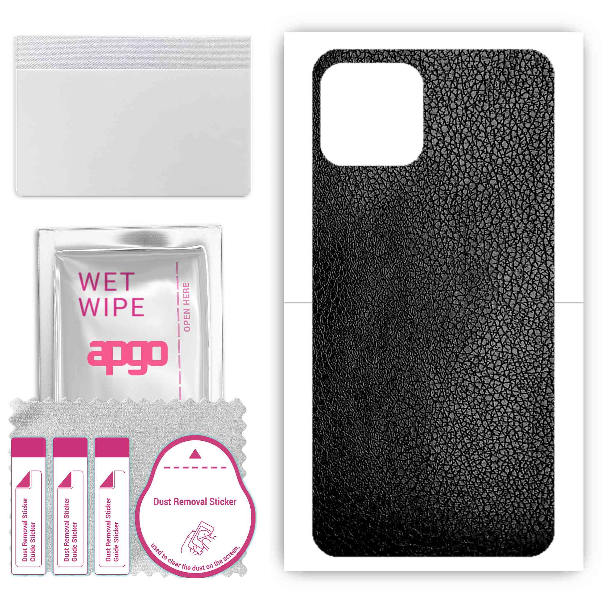 apgo Protective Skin Sticker for the back compatible with Cubot C30, Wrap Film, Foil, Vinyl - Pattern Black Leather
apgo Protective Skin Sticker for the back compatible with Cubot C30, Wrap Film, Foil, Vinyl - Pattern Black Leather