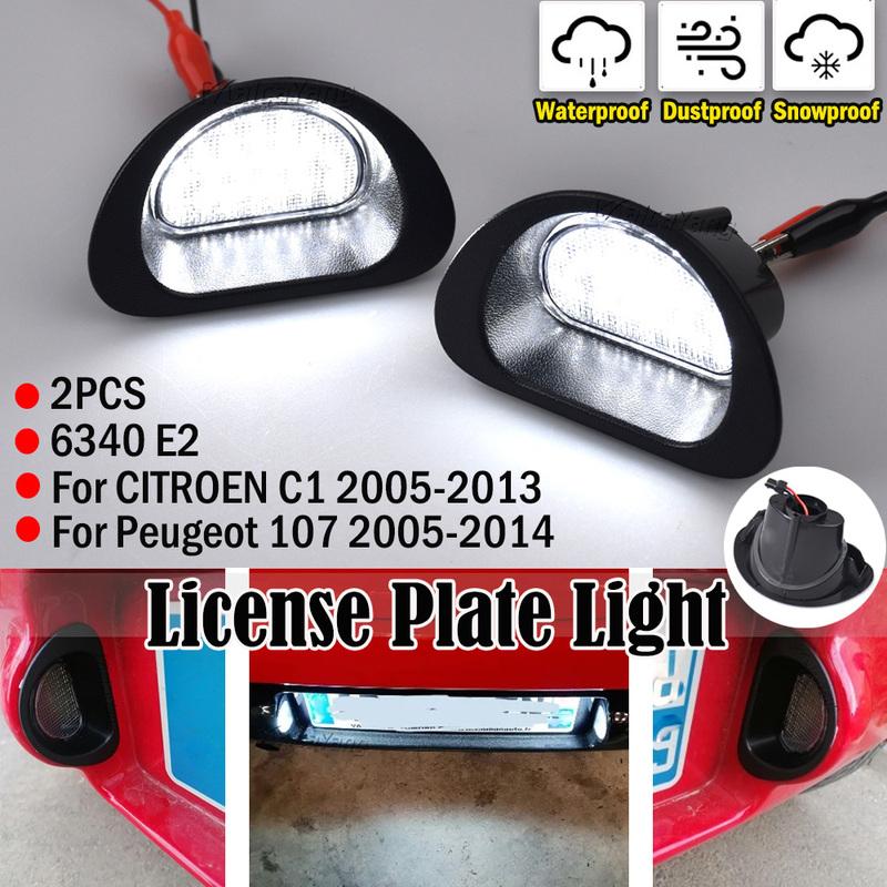 2pcs White LED Car License Plate Light for CITROEN C1 2005-13 for Peugeot 107 2005-14 Auto Led Licence Plate Light Car-styling
2pcs White LED Car License Plate Light for CITROEN C1 2005-13 for Peugeot 107 2005-14 Auto Led Licence Plate Light Car-styling