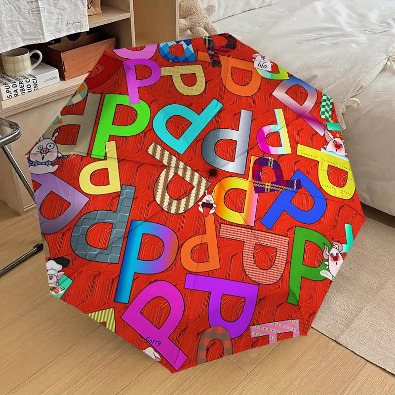 1pc Doodle Alphabet Automatic Folding Umbrella, Casual Outdoor Accessory, Birthday Festival Gift yy251126153
1pc Doodle Alphabet Automatic Folding Umbrella, Casual Outdoor Accessory, Birthday Festival Gift yy251126153