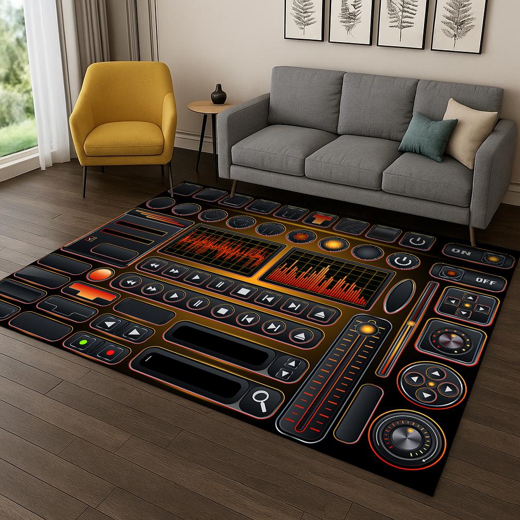 DJ Screen Record Music Carpet Rug Floor Mat for Living Room Sofa Home Bedroom Kitchen Doormat Decor,Playroom Non-slip Area Rug 40x60cm
DJ Screen Record Music Carpet Rug Floor Mat for Living Room Sofa Home Bedroom Kitchen Doormat Decor,Playroom Non-slip Area Rug 40x60cm