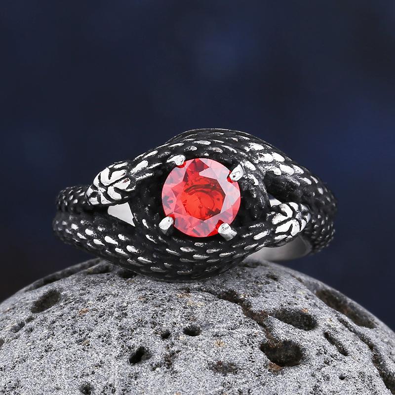 2026 New Vintage 316L Stainless Steel 3D Snake Ring with Red&Green StoneAnimal Fashion Jewelry for Man Women Boyfriend Gift 7
2026 New Vintage 316L Stainless Steel 3D Snake Ring with Red&Green StoneAnimal Fashion Jewelry for Man Women Boyfriend Gift 7