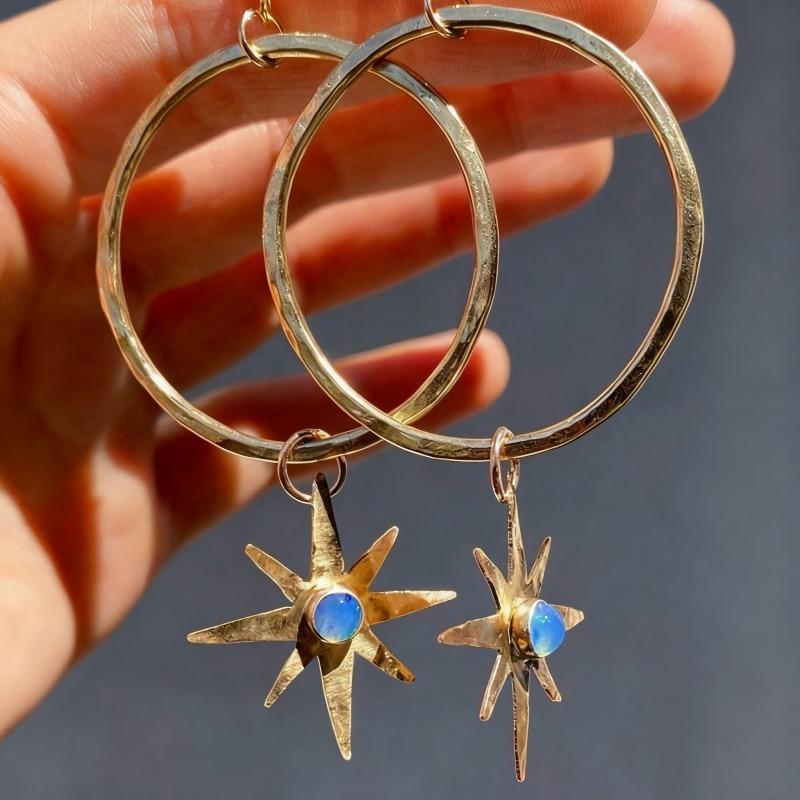 Elegant Bohemian Star Pendant Gold Women s Earrings, Suitable for Parties, Gatherings, Birthdays, Daily Accessories
Elegant Bohemian Star Pendant Gold Women s Earrings, Suitable for Parties, Gatherings, Birthdays, Daily Accessories