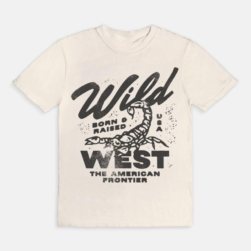 Wild West Tee American Street Style Comfortable Graphic Y2K Vintage Size New SpringSummer Arrivals Regular Fit Casual M
Wild West Tee American Street Style Comfortable Graphic Y2K Vintage Size New SpringSummer Arrivals Regular Fit Casual M