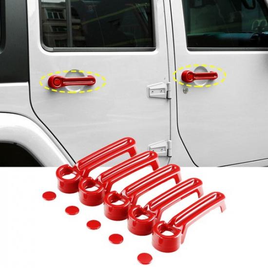 Red Car Door & Tailgate Handles Cover Trim Decor for 07-17 Jeep Wrangler JK JKU
Red Car Door & Tailgate Handles Cover Trim Decor for 07-17 Jeep Wrangler JK JKU