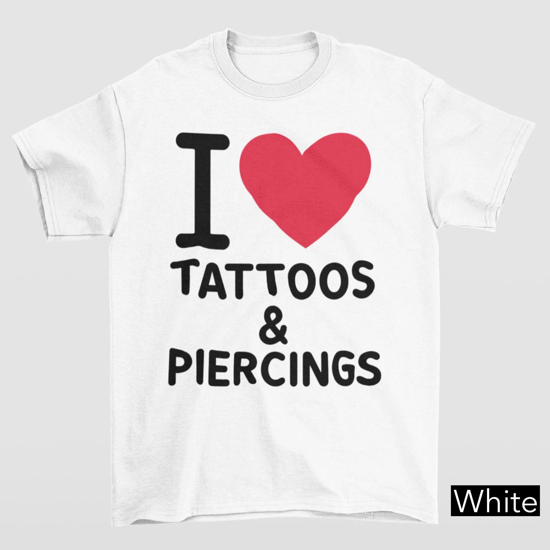 I LOVE TATTOOSPIERCINGS Slogan Print Cool and Trendy Personality Style Short Sleeved Womens Tshirt with Piercing Tattoo Theme S
I LOVE TATTOOSPIERCINGS Slogan Print Cool and Trendy Personality Style Short Sleeved Womens Tshirt with Piercing Tattoo Theme S