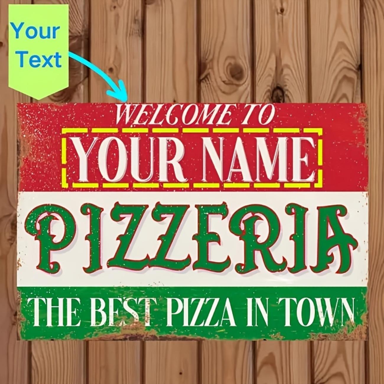 1pc Custom Metal Sign Pizza Shop Decor Personalized Text Wall Art білий
1pc Custom Metal Sign Pizza Shop Decor Personalized Text Wall Art білий