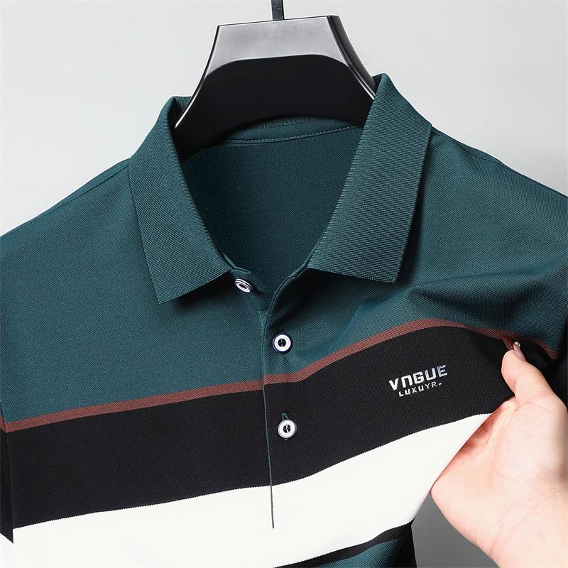 Luxury brand men short sleeve polo shirt trend stripe decoration exquisite emboss comfort silk cotton summer breathable T-shirt 4XL зелений
Luxury brand men short sleeve polo shirt trend stripe decoration exquisite emboss comfort silk cotton summer breathable T-shirt 4XL зелений