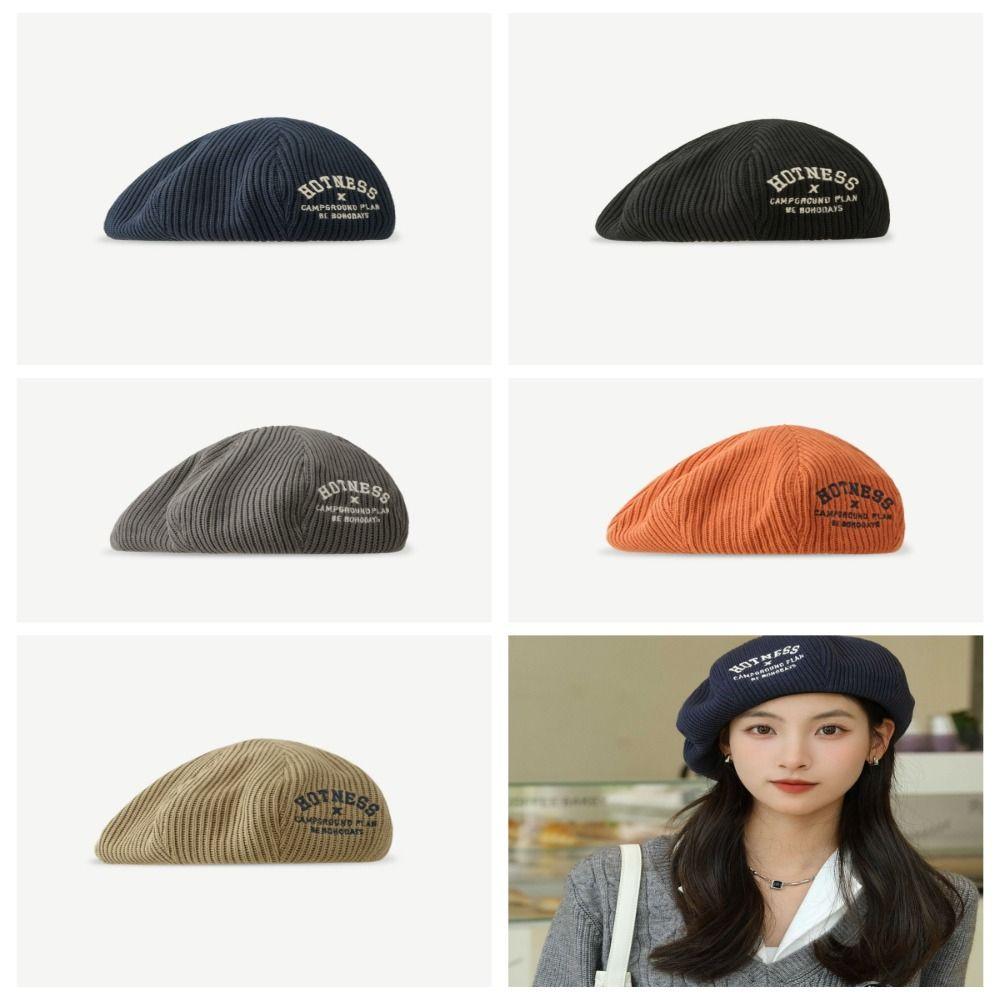 Harajuku Style Wash Knitted Beret Warm Letter Embroidery Wool Octagonal Cap Simple Students
Harajuku Style Wash Knitted Beret Warm Letter Embroidery Wool Octagonal Cap Simple Students