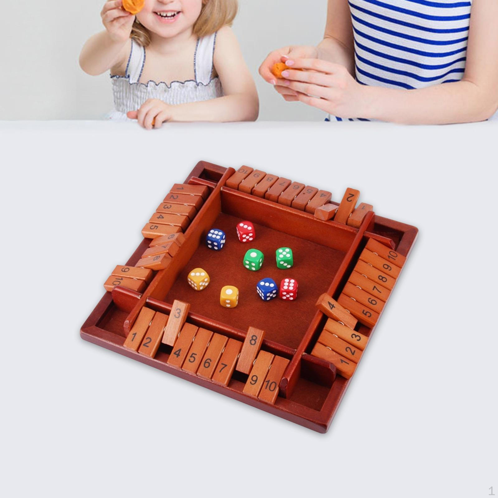 Shut The Game Number Learning with Dice Interactive Props, Wooden Board Table Math Toy for
Shut The Game Number Learning with Dice Interactive Props, Wooden Board Table Math Toy for