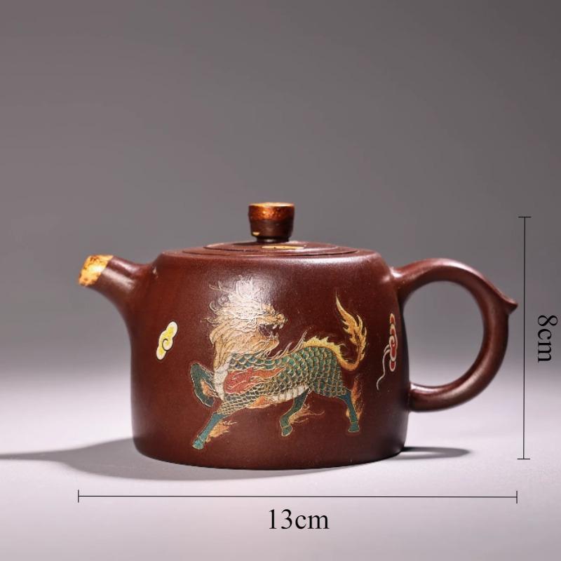 240cc Yixing Raw Ore Purple Sand Teapot Handmade Dahongpao Stone Scoop Tea Pot Household Zisha Tea Set Classic Beauty Kettle
240cc Yixing Raw Ore Purple Sand Teapot Handmade Dahongpao Stone Scoop Tea Pot Household Zisha Tea Set Classic Beauty Kettle