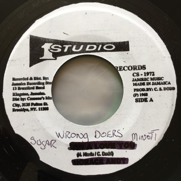 7-дюймовая пластинка SUGAR MINOTT Wrong Doers NONE Studio One Ямайка Регги Ска Даб Б/У
7-дюймовая пластинка SUGAR MINOTT Wrong Doers NONE Studio One Ямайка Регги Ска Даб Б/У