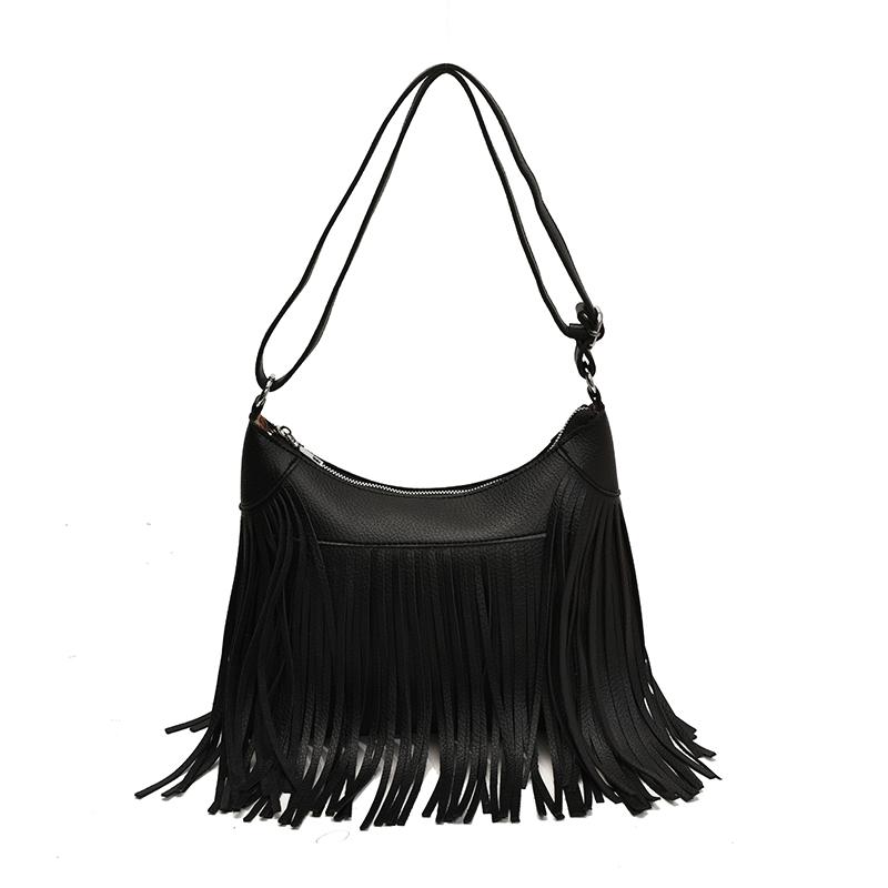 PU Tassel Solid Color Shoulder Bags Zipper Large Capacity Women s Bags Sale 2026 Fashi Versatile Ethnic Women s Handbags чёрный
PU Tassel Solid Color Shoulder Bags Zipper Large Capacity Women s Bags Sale 2026 Fashi Versatile Ethnic Women s Handbags чёрный