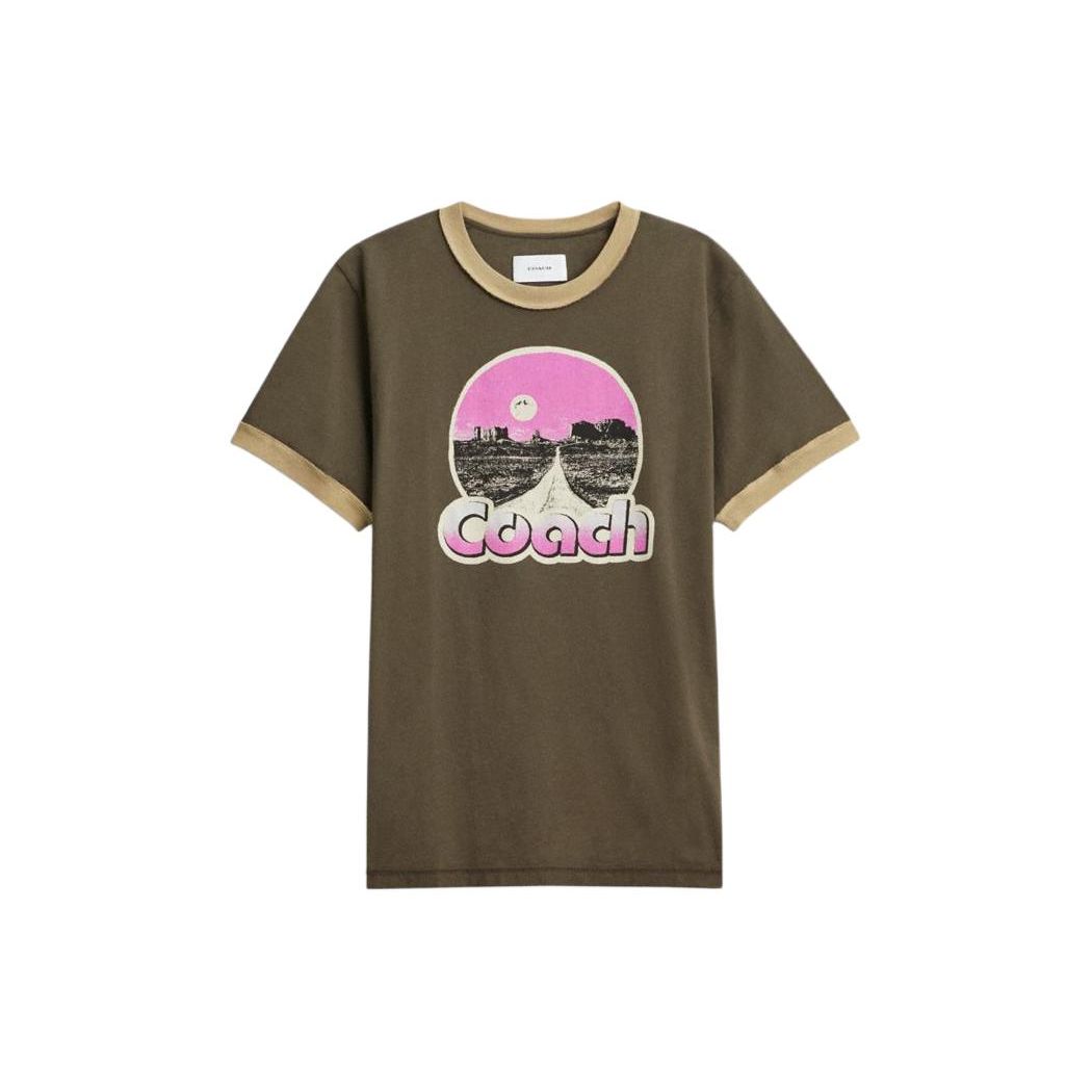 Coach Letter Print Round Neck Short Sleeve T-Shirt Men Tops Brown CS785-BLK L
Coach Letter Print Round Neck Short Sleeve T-Shirt Men Tops Brown CS785-BLK L